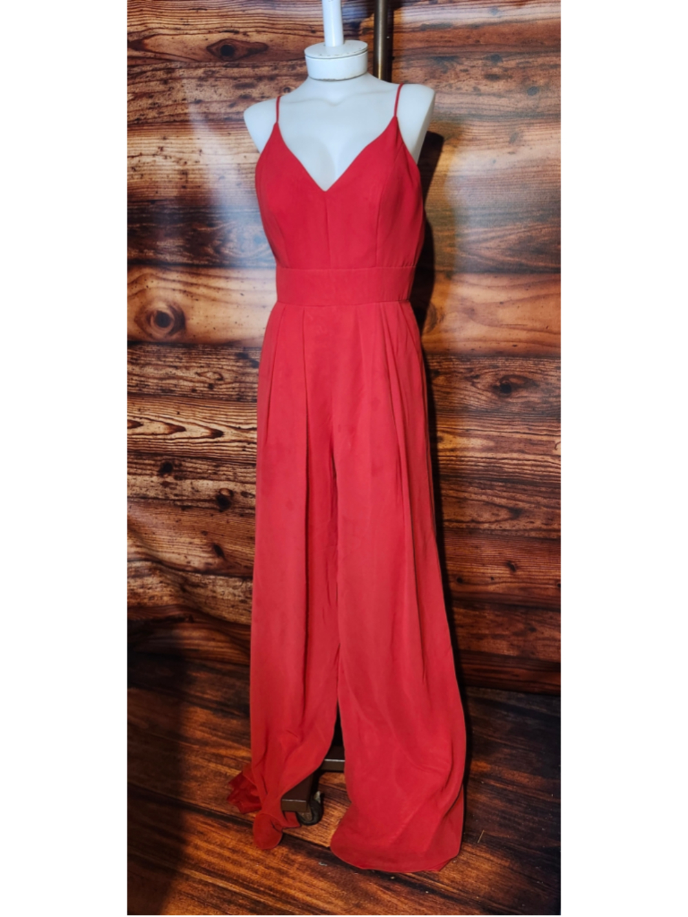 Women's JB Red Sleeveless Jumpsuit Size 6